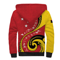 Papua New Guinea 50th Independence Anniversary Sherpa Hoodie Special Style Red Version LT05 - Polynesian Pride