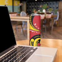 Papua New Guinea 50th Independence Anniversary Skinny Tumbler Special Style Red Version LT05 - Polynesian Pride