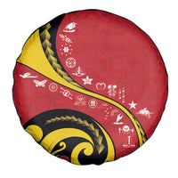 Papua New Guinea Independence Spare Tire Cover Special Style Red Version LT05 - Polynesian Pride