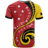 Papua New Guinea 50th Independence Anniversary T Shirt Special Style Red Version - Polynesian Pride