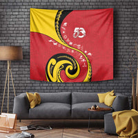 Papua New Guinea 50th Independence Anniversary Tapestry Special Style Red Version LT05 Red - Polynesian Pride