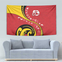 Papua New Guinea 50th Independence Anniversary Tapestry Special Style Red Version LT05 - Polynesian Pride
