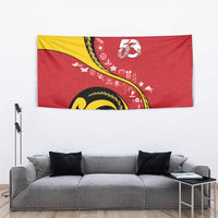 Papua New Guinea 50th Independence Anniversary Tapestry Special Style Red Version - Polynesian Pride