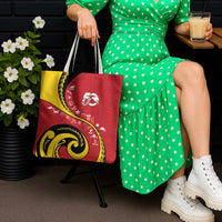 Papua New Guinea 50th Independence Anniversary Tote Bag Special Style Red Version - Polynesian Pride