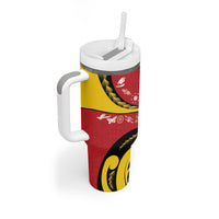 Papua New Guinea Independence Tumbler With Handle Special Style Red Version LT05 - Polynesian Pride