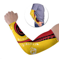 Papua New Guinea Independence Arm Sleeves Special Style Yellow Version LT05 Set of 2 Yellow - Polynesian Pride