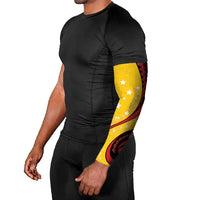 Papua New Guinea Independence Arm Sleeves Special Style Yellow Version LT05 - Polynesian Pride