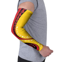 Papua New Guinea Independence Arm Sleeves Special Style Yellow Version LT05 - Polynesian Pride