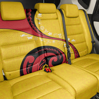 Papua New Guinea 50th Independence Anniversary Back Car Seat Cover Special Style Yellow Version LT05 - Polynesian Pride