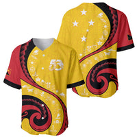 Papua New Guinea 50th Independence Anniversary Baseball Jersey Special Style Yellow Version - Polynesian Pride