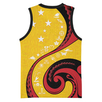 Papua New Guinea 50th Independence Anniversary Basketball Jersey Special Style Yellow Version - Polynesian Pride