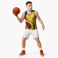 Papua New Guinea Independence Basketball Jersey Special Style Yellow Version LT05 - Polynesian Pride