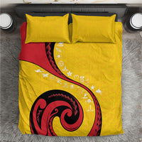 Papua New Guinea Independence Bedding Set Special Style Yellow Version LT05 Yellow - Polynesian Pride