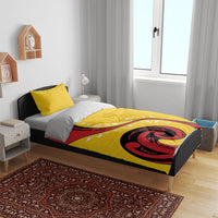 Papua New Guinea Independence Bedding Set Special Style Yellow Version LT05 - Polynesian Pride