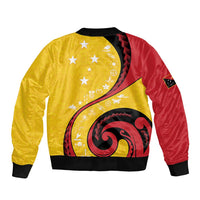 Papua New Guinea 50th Independence Anniversary Bomber Jacket Special Style Yellow Version - Polynesian Pride