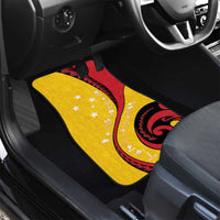 Papua New Guinea 50th Independence Anniversary Car Mats Special Style Yellow Version LT05 - Polynesian Pride