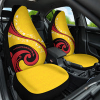 Papua New Guinea 50th Independence Anniversary Car Seat Cover Special Style Yellow Version LT05 One Size Yellow - Polynesian Pride