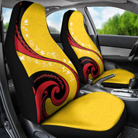 Papua New Guinea 50th Independence Anniversary Car Seat Cover Special Style Yellow Version LT05 - Polynesian Pride