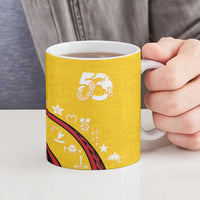 Papua New Guinea Independence Ceramic Mug Special Style Yellow Version LT05 - Polynesian Pride