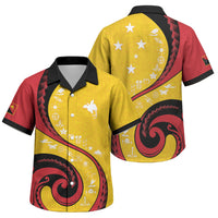 Papua New Guinea Independence Family Matching Mermaid Dress and Hawaiian Shirt Special Style Yellow Version LT05 Son's Shirt Yellow - Polynesian Pride