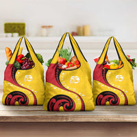 Papua New Guinea 50th Independence Anniversary Grocery Bag Special Style Yellow Version LT05 3-pack One Size Yellow - Polynesian Pride