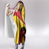 Papua New Guinea Independence Hooded Blanket Special Style Yellow Version LT05 - Polynesian Pride