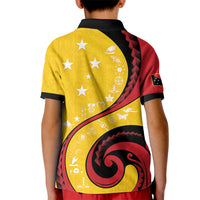 Papua New Guinea 50th Independence Anniversary Kid Polo Shirt Special Style Yellow Version LT05 - Polynesian Pride