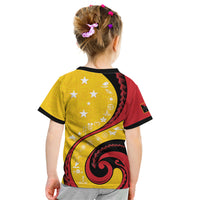 Papua New Guinea 50th Independence Anniversary Kid T Shirt Special Style Yellow Version LT05 - Polynesian Pride