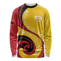 Papua New Guinea 50th Independence Anniversary Long Sleeve Shirt Special Style Yellow Version LT05 Unisex Yellow - Polynesian Pride