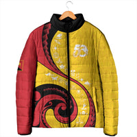 Papua New Guinea Independence Padded Jacket Special Style Yellow Version LT05 - Polynesian Pride