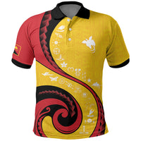 Papua New Guinea 50th Independence Anniversary Polo Shirt Special Style Yellow Version LT05 Yellow - Polynesian Pride