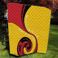 Papua New Guinea 50th Independence Anniversary Quilt Special Style Yellow Version LT05 - Polynesian Pride