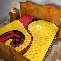 Papua New Guinea 50th Independence Anniversary Quilt Special Style Yellow Version LT05 - Polynesian Pride