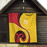 Papua New Guinea 50th Independence Anniversary Quilt Special Style Yellow Version LT05 - Polynesian Pride