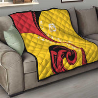 Papua New Guinea 50th Independence Anniversary Quilt Special Style Yellow Version - Polynesian Pride