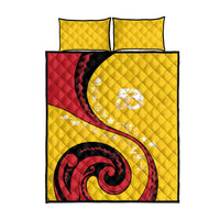 Papua New Guinea 50th Independence Anniversary Quilt Bed Set Special Style Yellow Version LT05 - Polynesian Pride