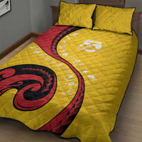 Papua New Guinea 50th Independence Anniversary Quilt Bed Set Special Style Yellow Version LT05 - Polynesian Pride