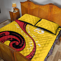 Papua New Guinea 50th Independence Anniversary Quilt Bed Set Special Style Yellow Version LT05 - Polynesian Pride