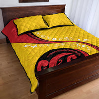 Papua New Guinea 50th Independence Anniversary Quilt Bed Set Special Style Yellow Version LT05 - Polynesian Pride