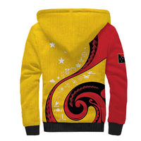 Papua New Guinea 50th Independence Anniversary Sherpa Hoodie Special Style Yellow Version LT05 - Polynesian Pride