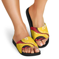 Papua New Guinea 50th Independence Anniversary Slide Sandals Special Style Yellow Version LT05 - Polynesian Pride