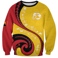 Papua New Guinea 50th Independence Anniversary Sweatshirt Special Style Yellow Version LT05 Unisex Yellow - Polynesian Pride