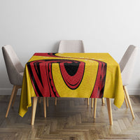 Papua New Guinea 50th Independence Anniversary Tablecloth Special Style Yellow Version LT05 - Polynesian Pride