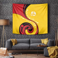 Papua New Guinea 50th Independence Anniversary Tapestry Special Style Yellow Version - Polynesian Pride