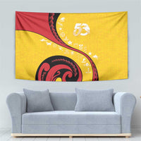 Papua New Guinea Independence Tapestry Special Style Yellow Version LT05 - Polynesian Pride