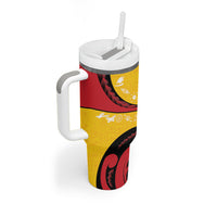 Papua New Guinea Independence Tumbler With Handle Special Style Yellow Version LT05 - Polynesian Pride