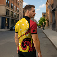 Papua New Guinea Independence Zipper Polo Shirt Special Style Yellow Version LT05 - Polynesian Pride