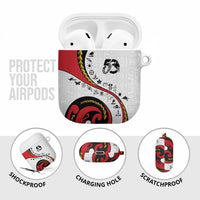 Papua New Guinea 50th Independence Anniversary AirPods Case Special Style White Version LT05 - Polynesian Pride
