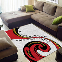 Papua New Guinea Independence Area Rug Special Style White Version LT05 - Polynesian Pride