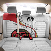 Papua New Guinea 50th Independence Anniversary Back Car Seat Cover Special Style White Version - Polynesian Pride